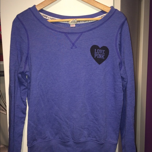 Victoria's Secret Pink royal blue crewneck