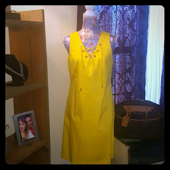 Calvin Klein Yellow sun dress