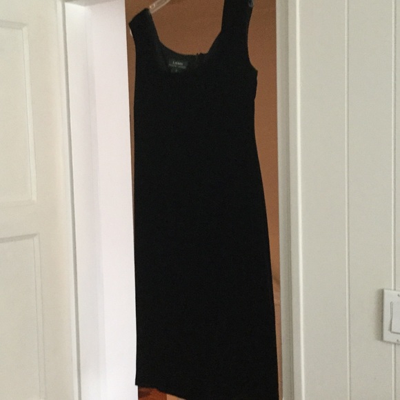 Black velvet dress