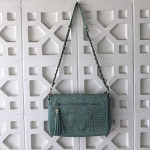 Embellished crossbody/clutch