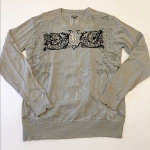 Mens Roar V-Neck pullover sweater