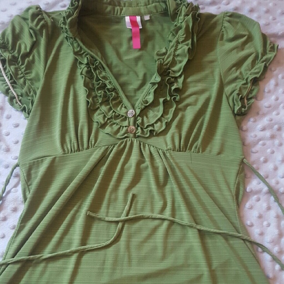 Green dressy shirt