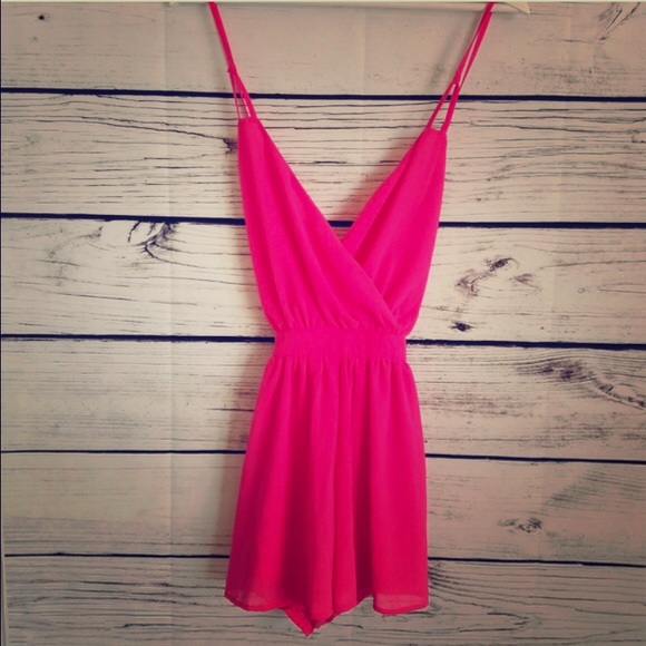 Hot Pink Romper