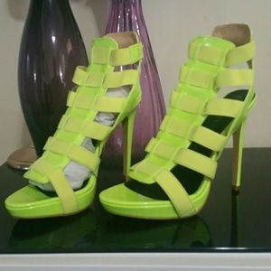 Paper Fox Neon Heels