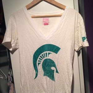 Michigan State vneck from Pink