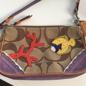 REDUCED!! Coach Limited Edition Coral & Fish