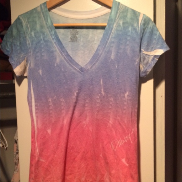 rainbow billabong vneck