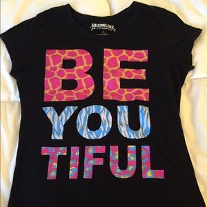 BE YOU TIFUL Black T Shirt