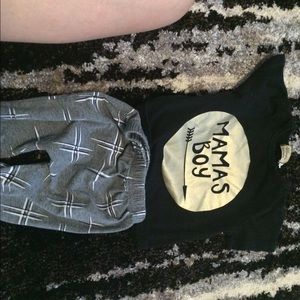 Mama boy baby boy outfit