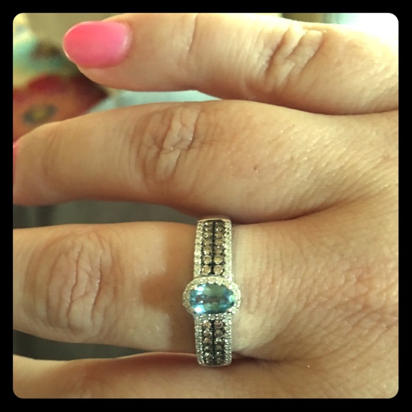Santa Maria Diamond/ Aquamarine Ring* SALE!!