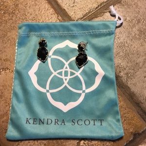 Kendra Scott Black & Gold earrings