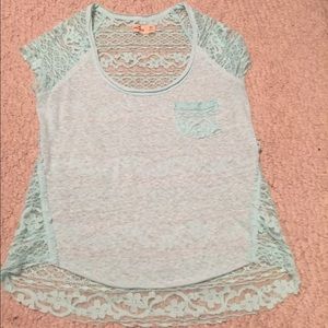 Hollister lace shirt