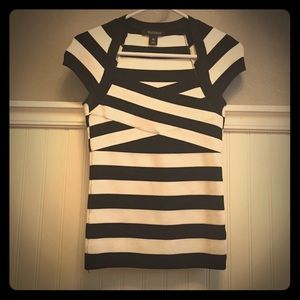 B&W Bandage Cap Sleeve Top size XS