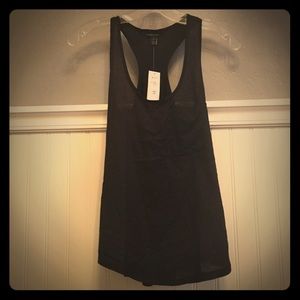 BR Racerback Tank with front pocket detail
