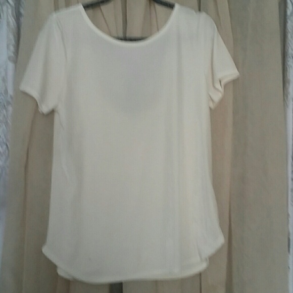 Velvet off white shirt - Picture 2 of 2