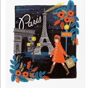 NWT Rifle Paper Co. Paris wall art