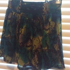 Multi colored party skirt