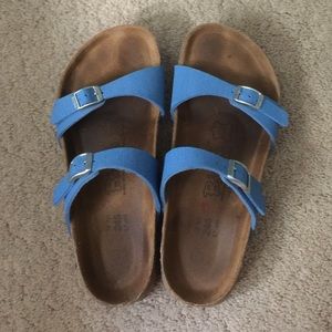 Birki's by Birkenstock blue two then straps