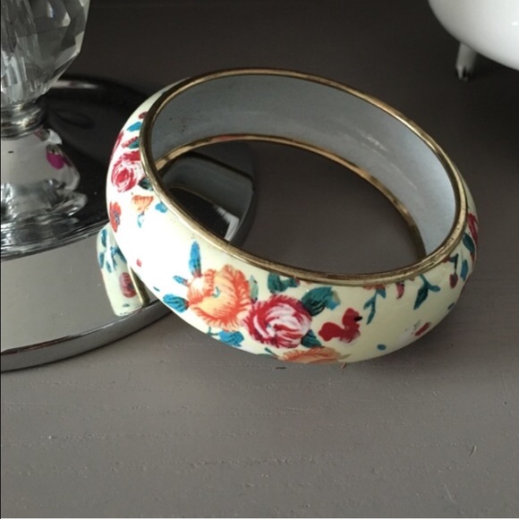 Floral Cuff Bangle