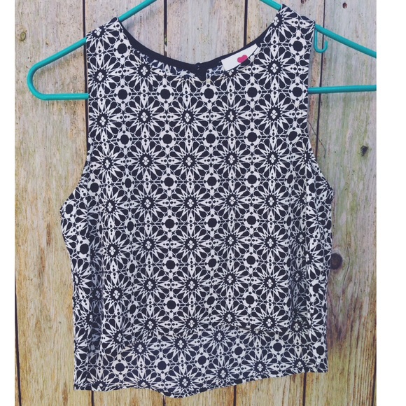 Patterned Crop Top