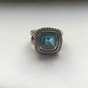 David Yurman Blue Topaz Albion Ring