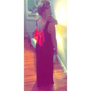 GORGEOUS black maxi with bow back!