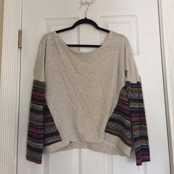 Tan and Aztec Shirt