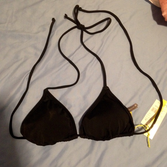 LA Hearts Black Swim Top