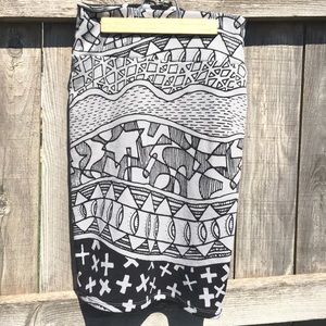 Retro Abstract LuLaRoe Cassie Pencil Skirt