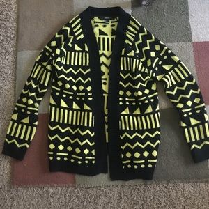 Tribal knit cardigan