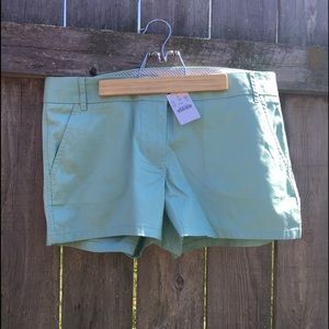 Mint Green J.Crew Factory Chino Shorts