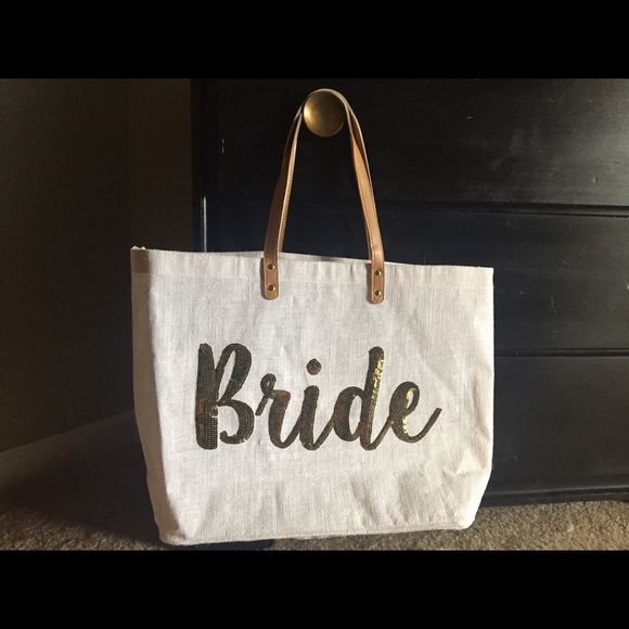 Mudpie bride Sequin Tote Bag