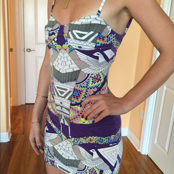 Mara Hoffman Purple Stretch Modal Dress