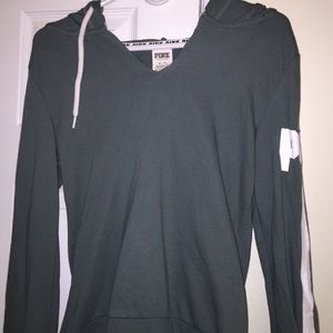 pink turquoise sweatshirt XS