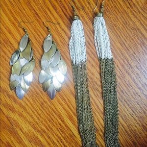 Two pairs of earrings