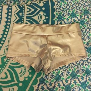 SILVER/METALLIC RAVE SHORTS