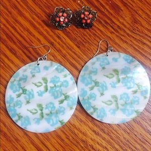 Two pairs of earrings