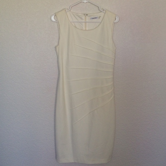 Calvin Klein White pencil dress