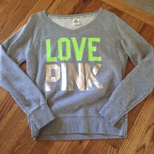 PINK VICTORIAS SECRET CREW NECK  - SIZE SMALL