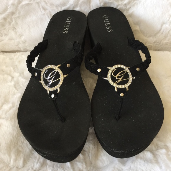 💲💲💲💲 Sold in a bundle Black wedge sandals - Picture 2 of 4