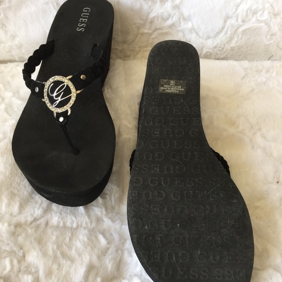 💲💲💲💲 Sold in a bundle Black wedge sandals - Picture 3 of 4