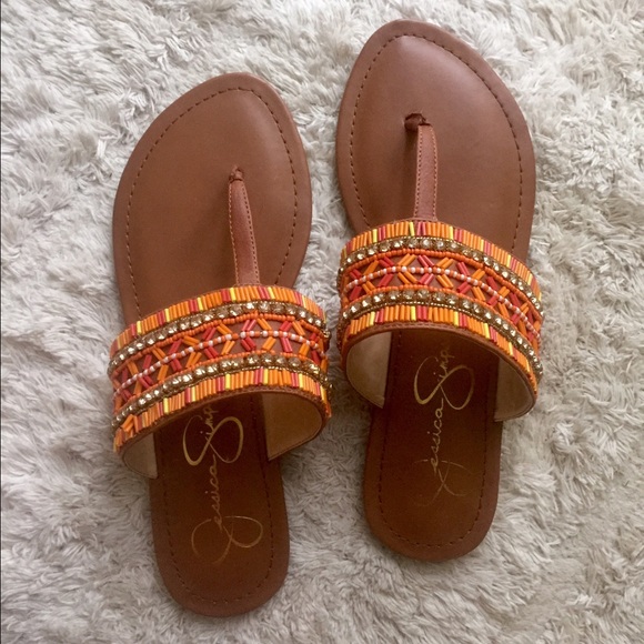 Jessica Simpson thong sandals