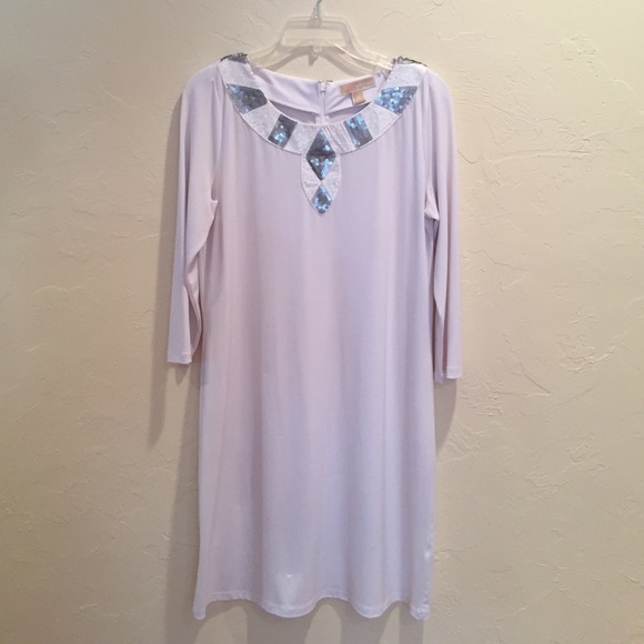 Michael Kors White Embroidered Dress