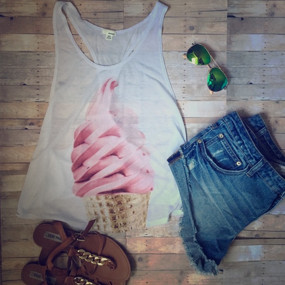 🍦Ice Cream racer back tee 🍦