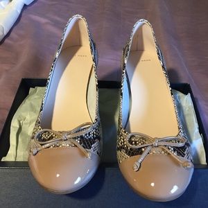 COLE HAAN NIKE AIR TALI SNAKEPRINT WEDGES