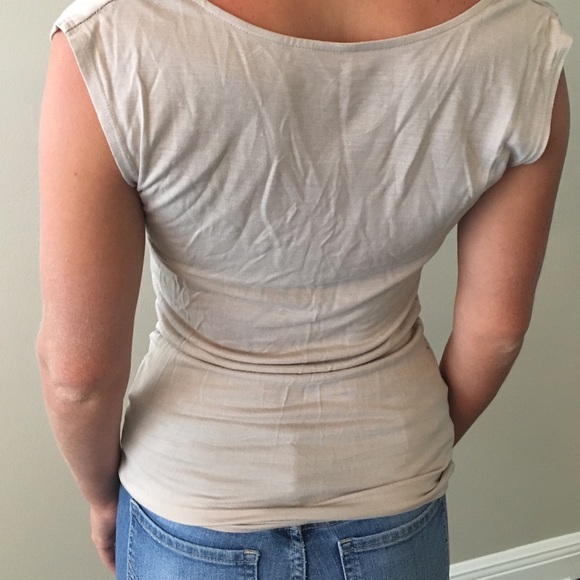 INC sleeveless taupe top - Picture 3 of 4