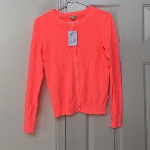 Gap neon pink cardigan XS. NWT
