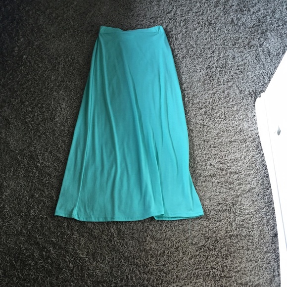 Fabulous aquamarine blue maxi skirt