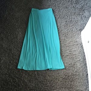 Fabulous aquamarine blue maxi skirt