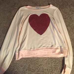 Wildfox heart sweatshirt